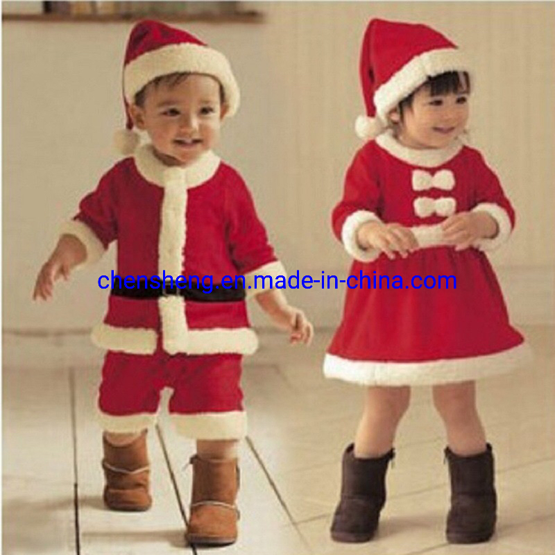Conjunto de ropa de Santa Claus para niños, bebés, niños y niñas, ropa navideña para fiestas para niños
