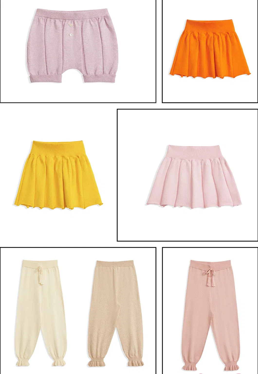 Pantalones de cachemira vista detallada
