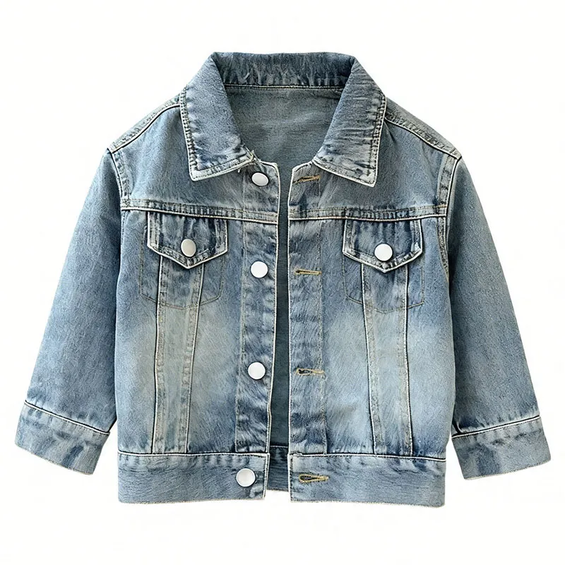 Chaqueta de mezclilla para niños de corte holgado