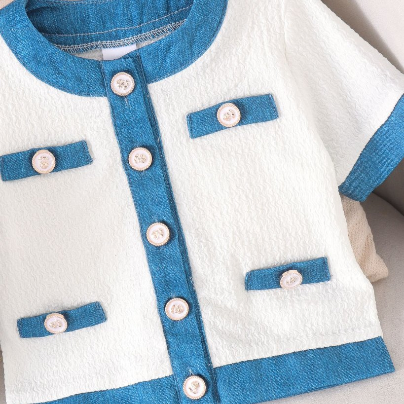 Venta al por mayor 2-7 Años Niñas Niñas Ropa Estilo Chanel Ropa Infantil