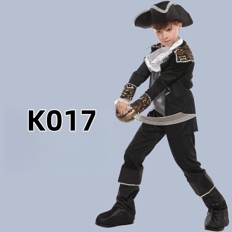 Disfraz de Halloween para niños, disfraces de pirata, ropa de actuación para niños para fiestas