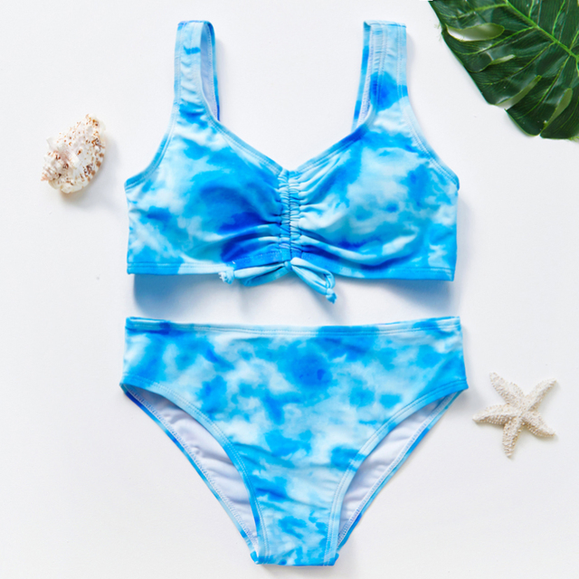 Traje de baño personalizado de flamenco, conjuntos de bikini de verano, ropa de baño para niños
