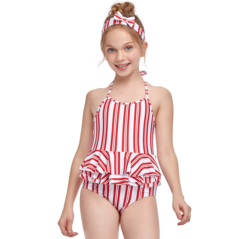 Ropa de playa para bebés y niños pequeños, traje de baño sin mangas con tirantes