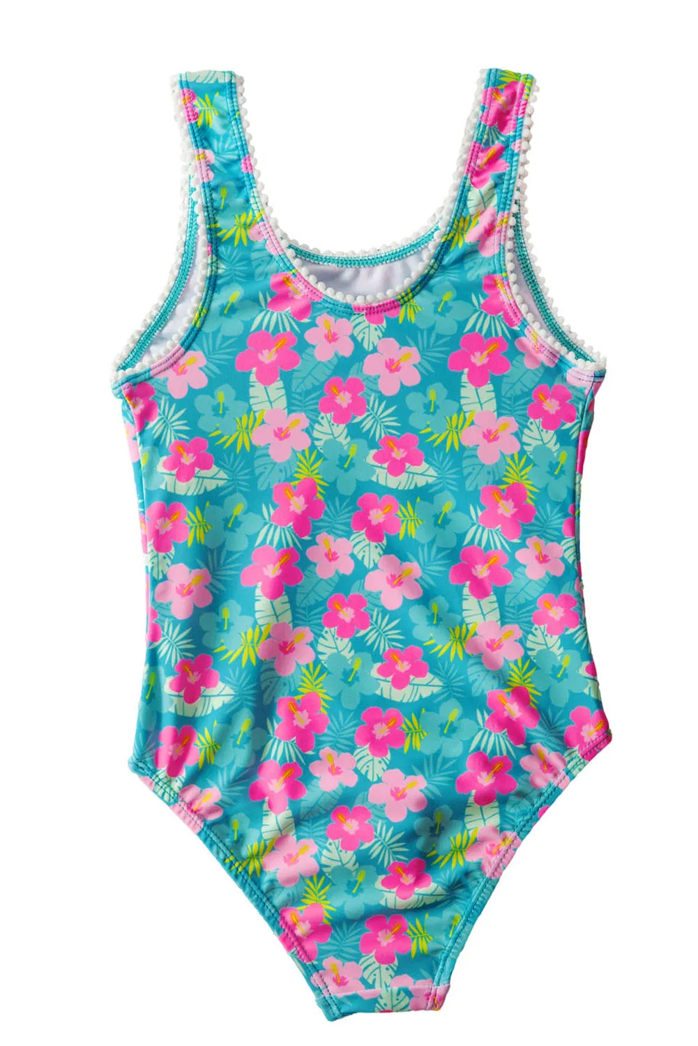 Traje de baño de una pieza personalizado con protección UV 50 disponible para niñas 3-14t