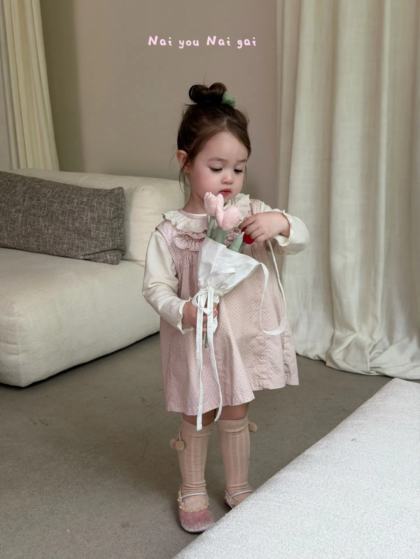 Ropa para niñas pequeñas con vestido y camiseta para el vestuario infantil