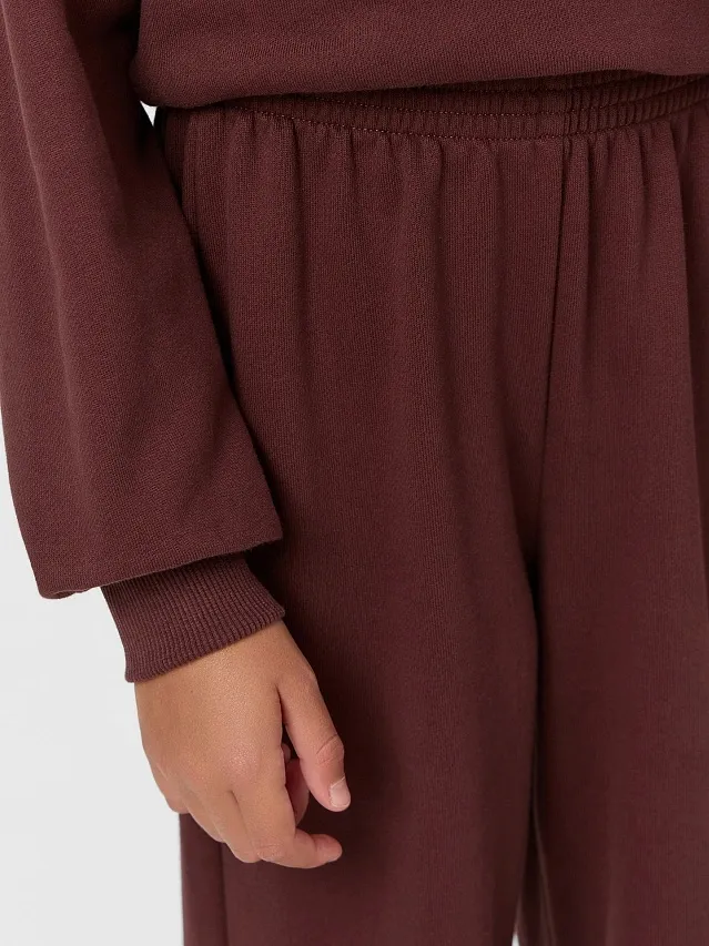 Ropa de niños perfecta para niñas adolescentes, sudaderas de cuello redondo con pantalones de running