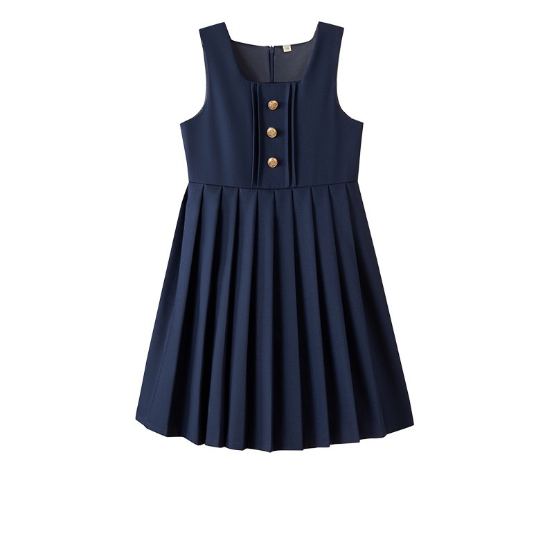 Vestido de pinafore formal para niñas de jardín de infantes, uniforme escolar al por mayor