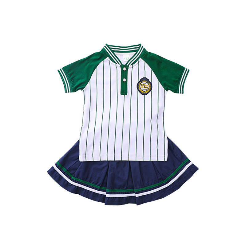 Uniforme Escolar de Moda para Niñas de Escuela Primaria 100 Conjuntos de Spandex / Algodón