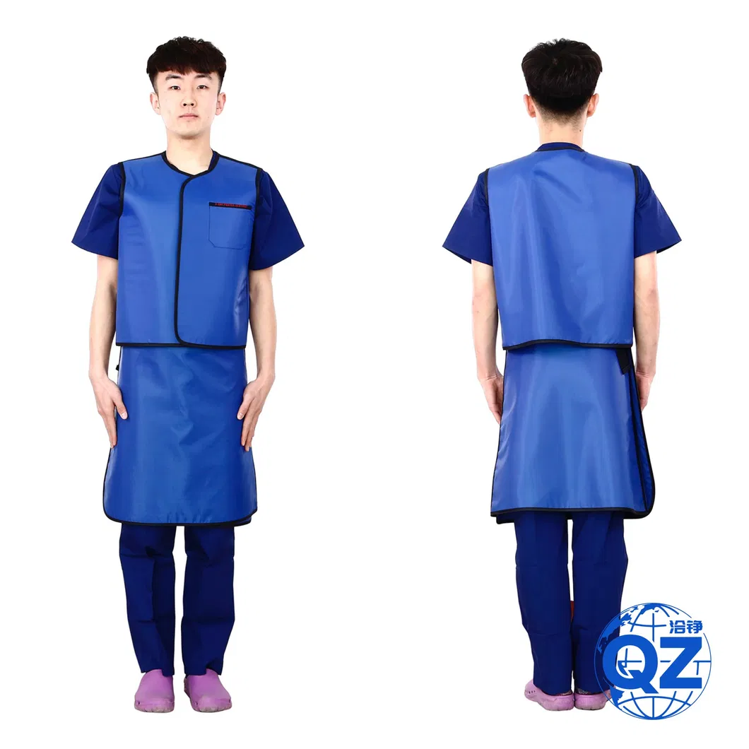 Traje de plomo dividido del fabricante Ropa protectora de rayos X Abrigo de gel de plomo Uso inverso Suministros protectores de radiología dental