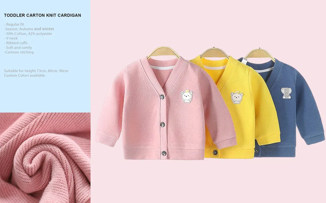 Suéter de punto para niños, cárdigan de punto, abrigo de invierno, ropa para niños, chaqueta de dibujos animados, ropa infantil, ropa para niños, ropa personalizada, logotipo personalizado