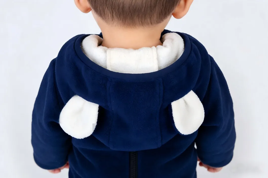 Control de costura en chaquetas de recién nacido