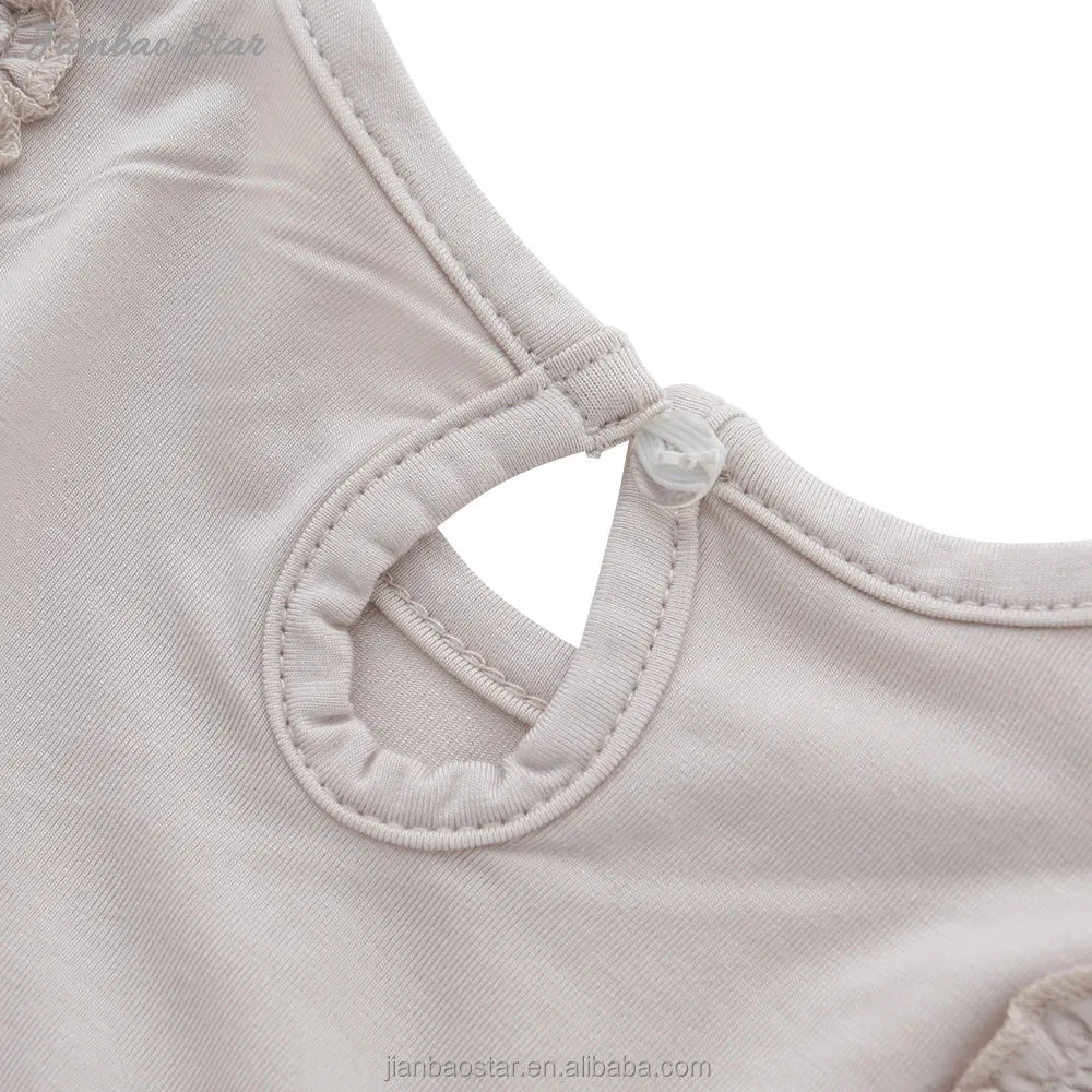 Vestido sin mangas de color liso de verano para niñas pequeñas con volantes y lazo