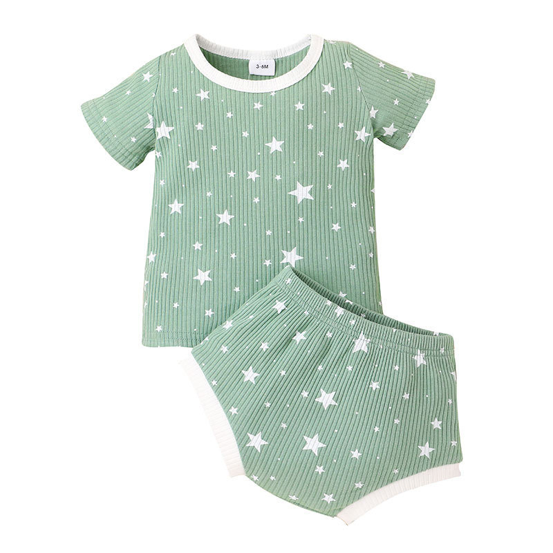 Conjuntos de ropa para bebés niño verano casual ropa para niños dos piezas conjuntos pantalones cortos y camiseta niños lindos prime; S ropa