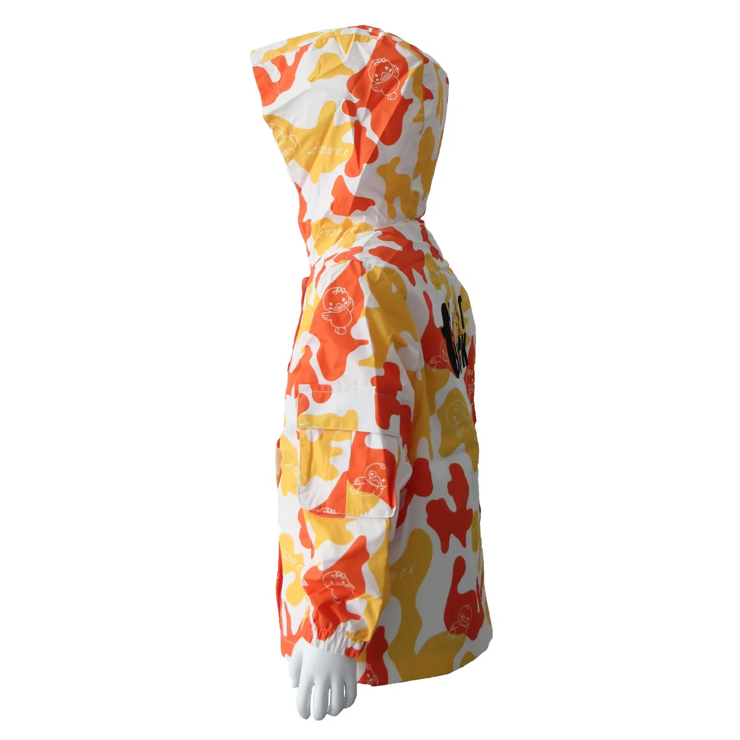 Chaqueta con capucha unisex para niños, impermeable, con cierre completo y solapa contra tormentas, ropa diaria, moda exterior