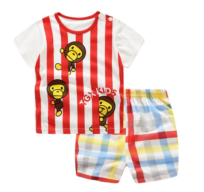 Conjunto de ropa de verano para niños, disfraz, ropa infantil, conjunto casual de longitud completa para niños pequeños