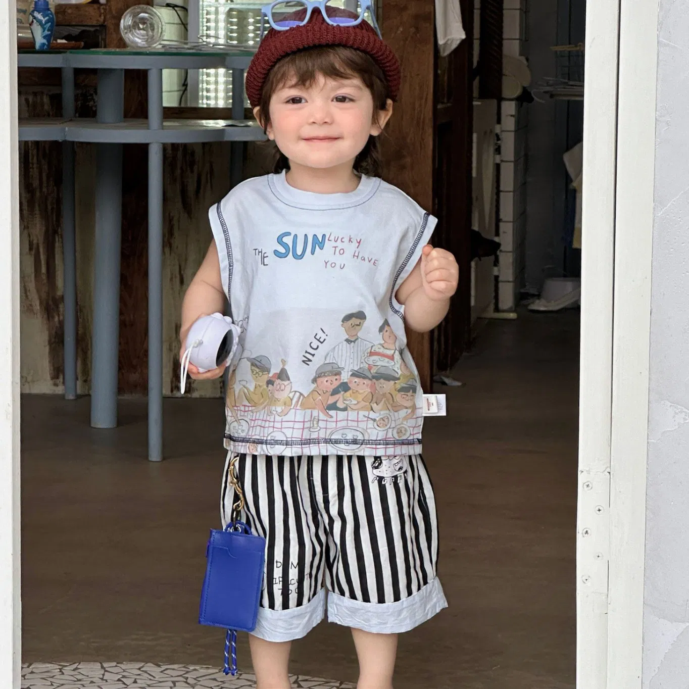 Ropa de verano para niños con conjunto de ropa
