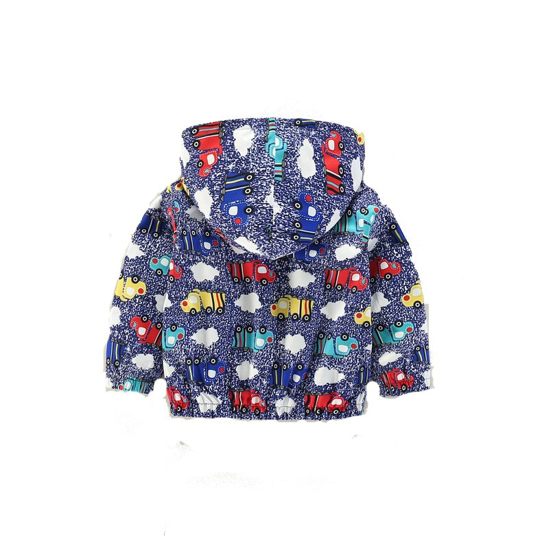Chaquetas con capucha impresas de dibujos animados para niños; abrigo para niñas, abrigo para niños, chaqueta para bebés, chaqueta cortaviento para niños