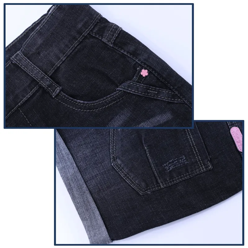 Chicas Pantalones Cortos Vaqueros Lavado Agua 2022 Verano Nuevo Estilo Ropa Infantil Pantalones de Algodón Moda Mayorista Hecho a Medida