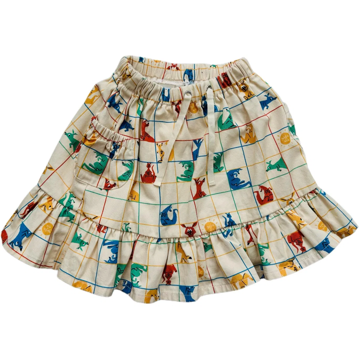 Falda de sarga de algodón personalizada para niña, ropa infantil, ropa para bebés, prenda para niños
