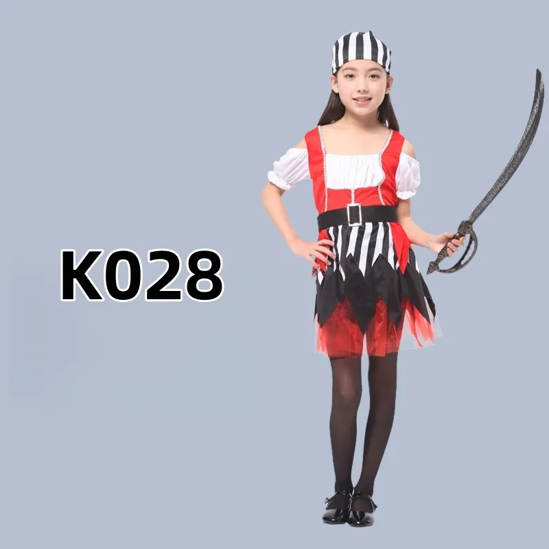 Disfraz de Halloween para niños, disfraces de pirata, ropa de actuación para niños para fiestas