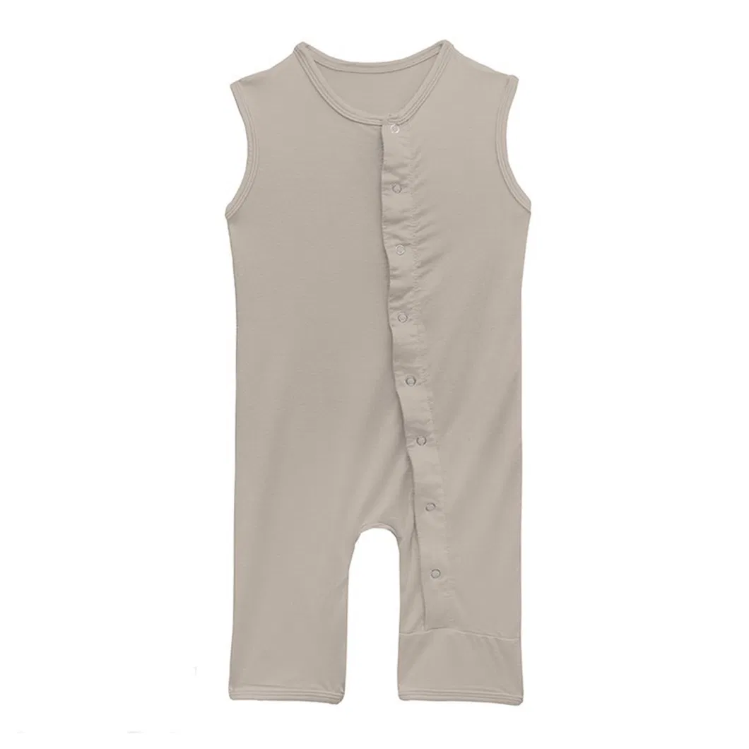 Ropa infantil hecha a medida, mono ecológico sin mangas para verano, prenda de una pieza para niños