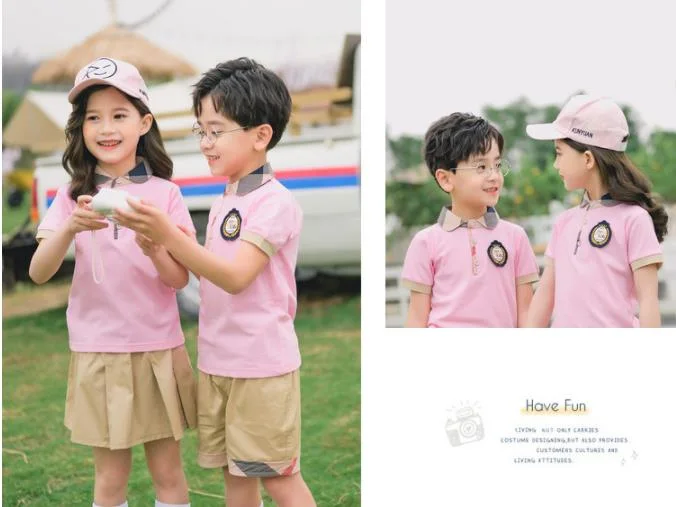 Uniformes médicos Scrubs Uniformes de verano para niños de primaria y secundaria/Se pueden exportar uniformes escolares transpirables y absorbentes de sudor nuevos