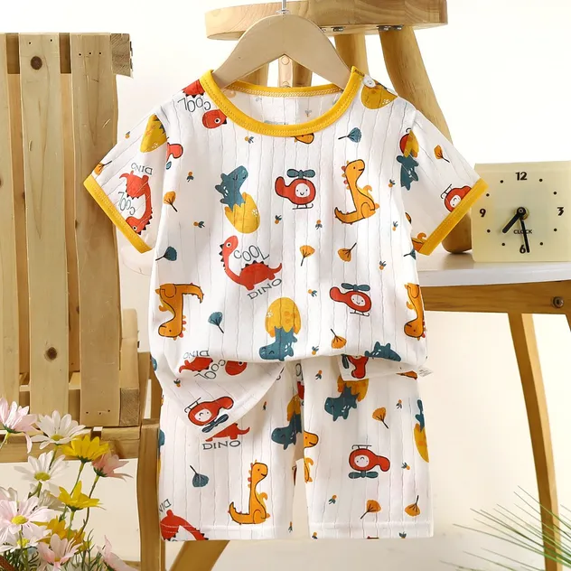 Conjunto de verano delgado para bebés, dividido, ropa para niños y niñas