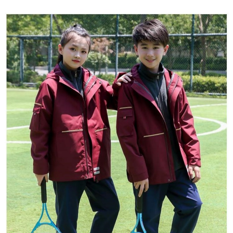 Personalización de ropa con logo al por mayor de chaquetas exteriores para adultos y niños y uniformes escolares