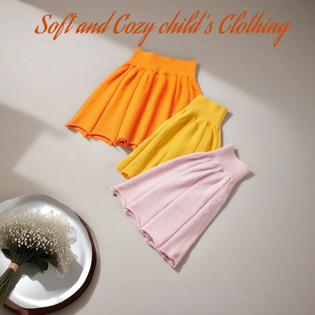Niños y Niñas Pantalones de Cachemira de Punto Suéter Cortos de Cachemira Ropa Infantil