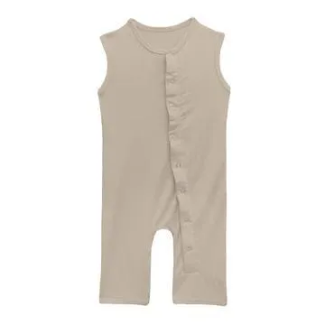 Ropa de verano personalizada para bebés 95% mono sin mangas de bambú para niños, ropa para infantes