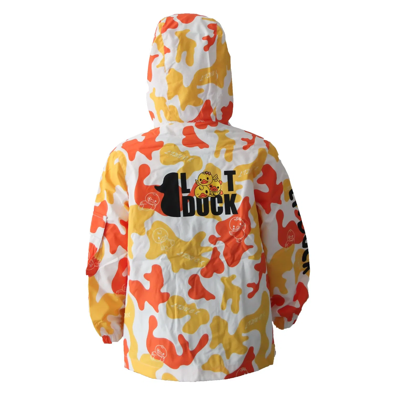 Chaqueta con capucha unisex para niños, impermeable, con cierre completo y solapa contra tormentas, ropa diaria, moda exterior