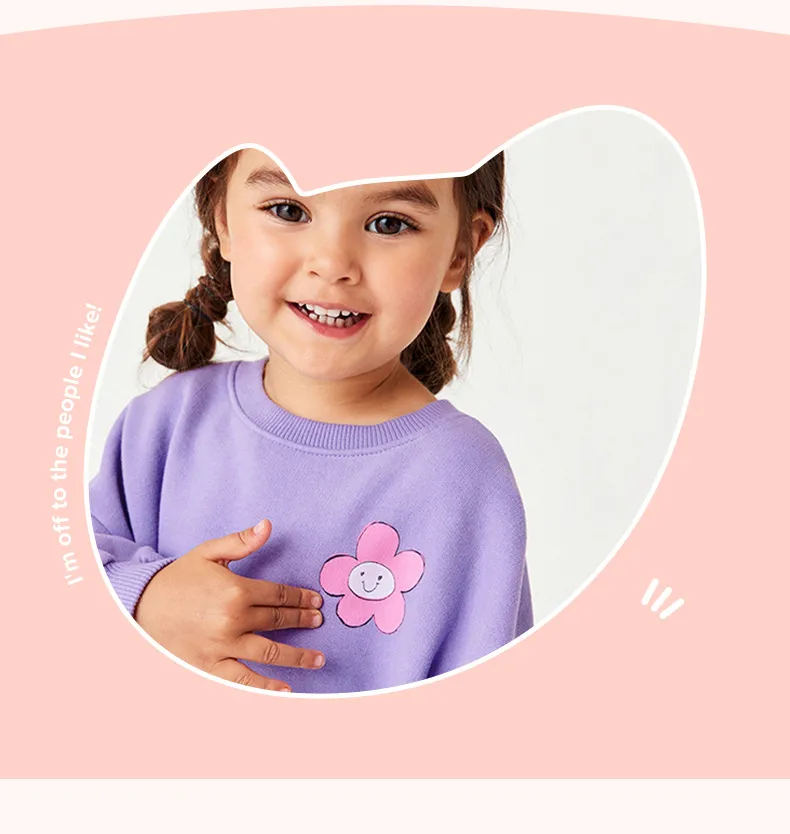 Ropa para niños Dulces Niña lila Color Sudadera Flor de amante Legging 2pcs Set ropa para niños