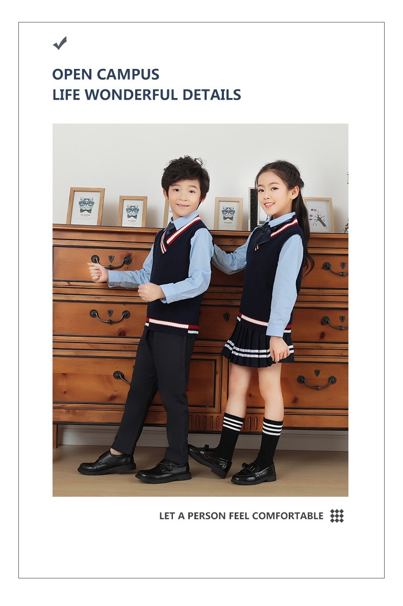 Suministro de fábrica OEM personalizable uniforme escolar para niños de jardín de infancia