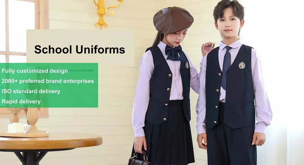 Vestido de pinafore formal para niñas de jardín de infantes, uniforme escolar al por mayor