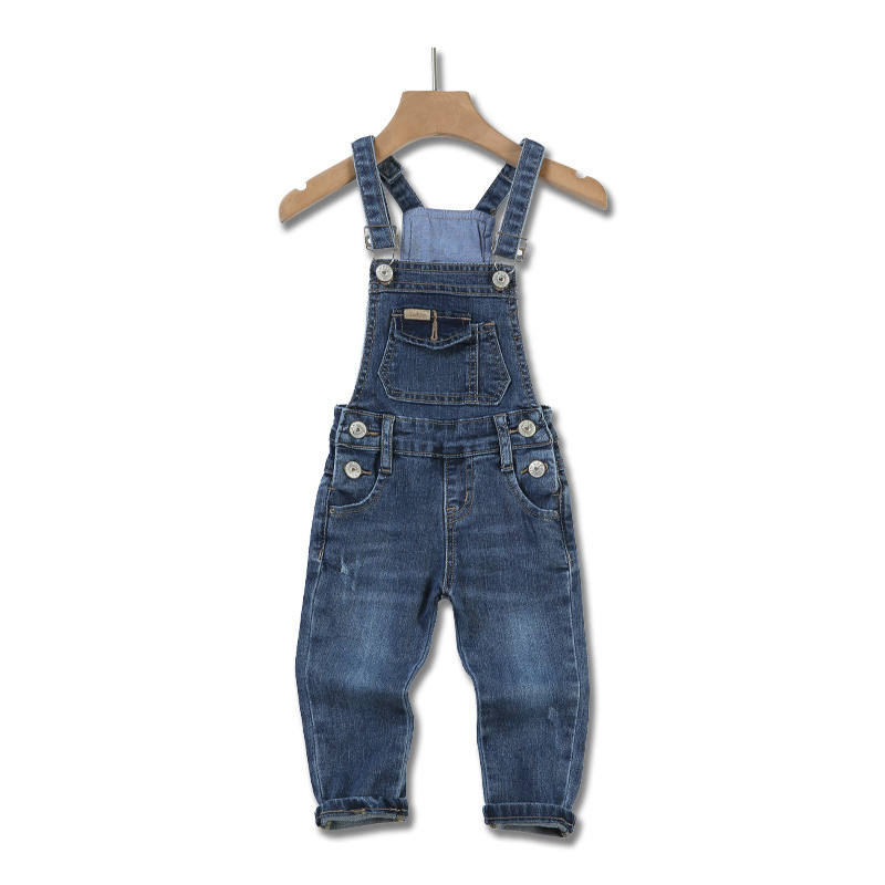 Ropa para bebés y niños pequeños, overoles de mezclilla para niños, pantalones casuales, ropa de niños con parche de oso de dibujos animados, monos, bodysuits, jumpsuits