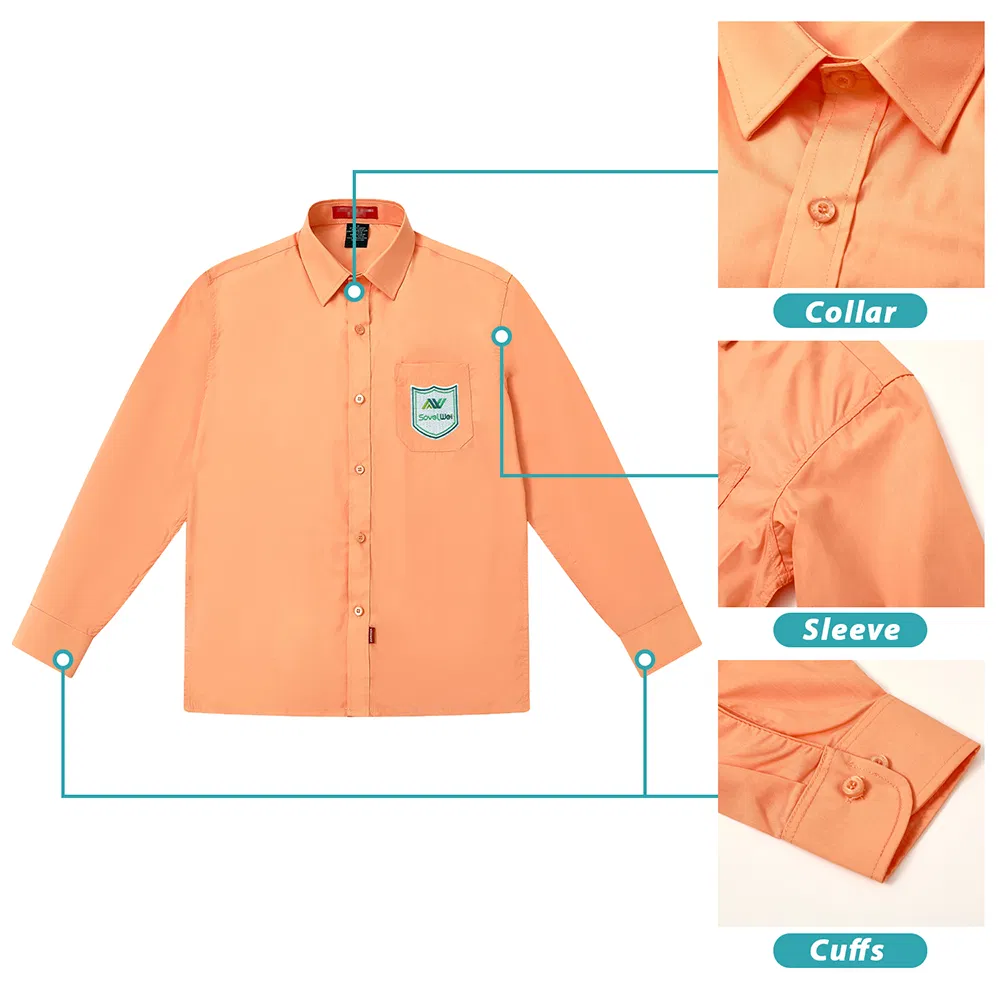 Camisa de manga larga y pantalones escolares Ropa escolar Vestimenta estudiantil