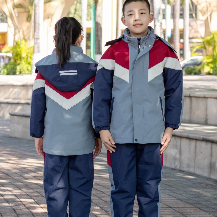 Ropa escolar resistente a la decoloración de fábrica para niñas, uniforme para escuela secundaria