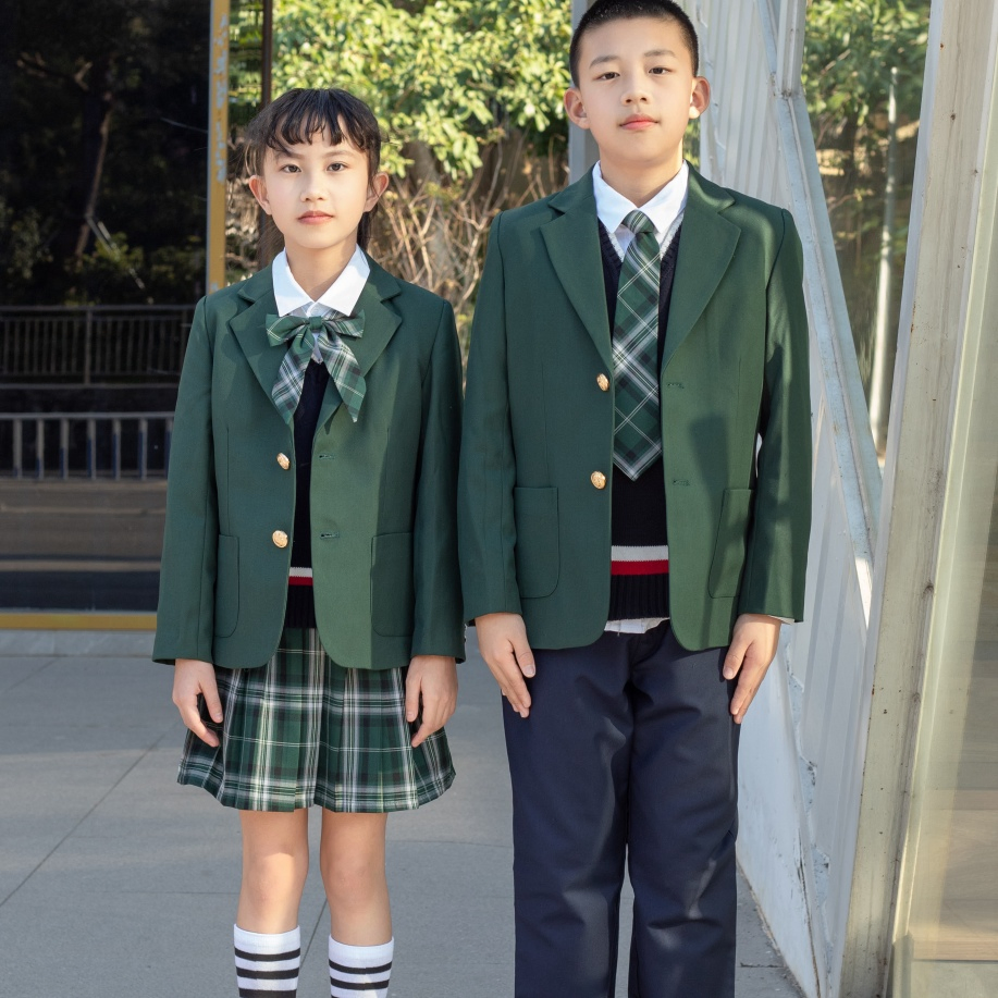 Nueva moda hipoalergénica elegante uniforme escolar de primavera para secundaria