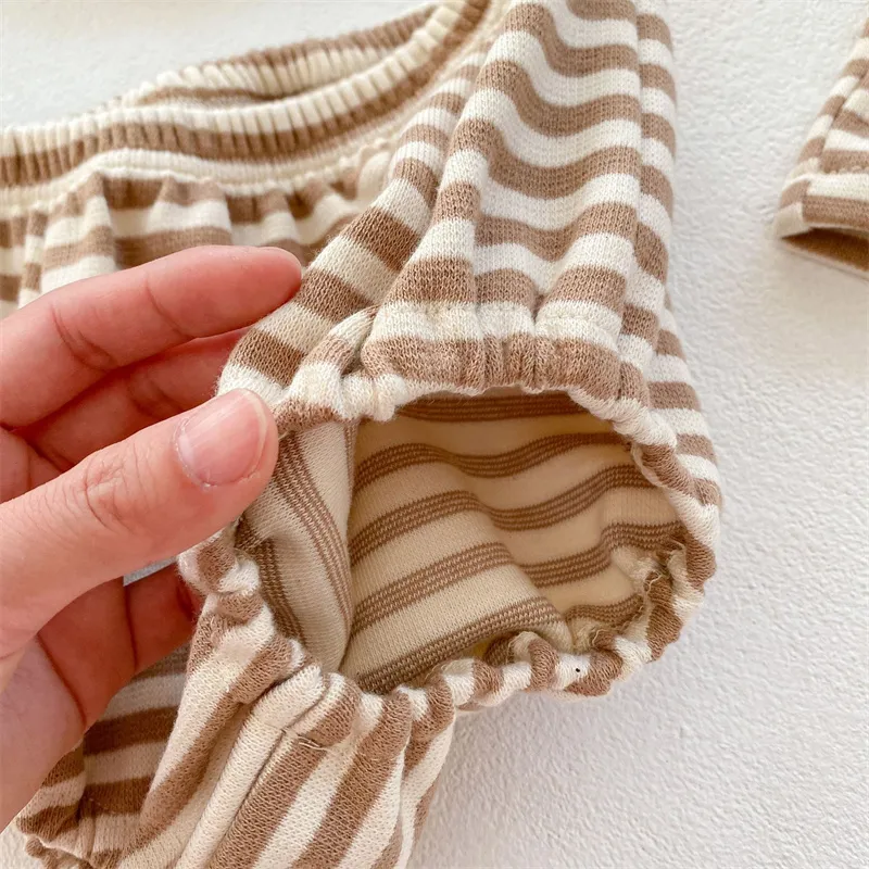 Ropa para bebé recién nacido, conjunto de manga larga y pantalones cortos, atuendos para niños pequeños, boutique