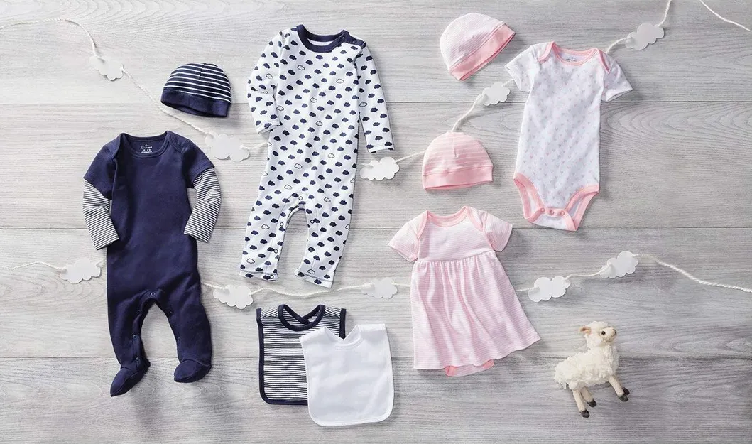Conjunto de 4 Bodysuits Orgánicos de Manga Larga con Cierre Lateral Ropa para Niños