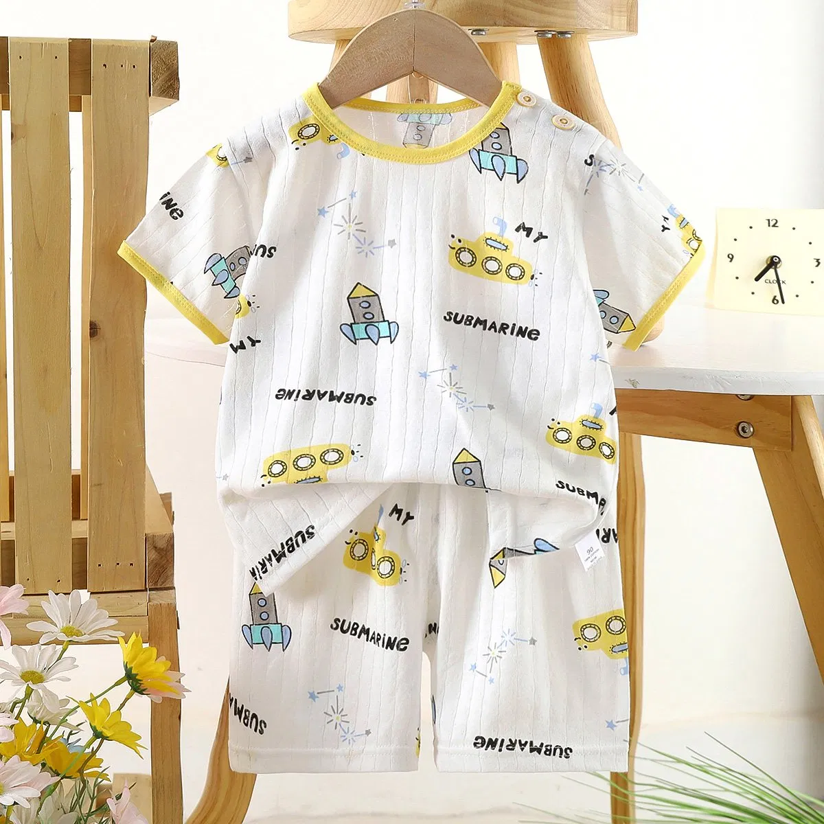 Conjunto de ropa infantil para verano, ropa delgada para niñas