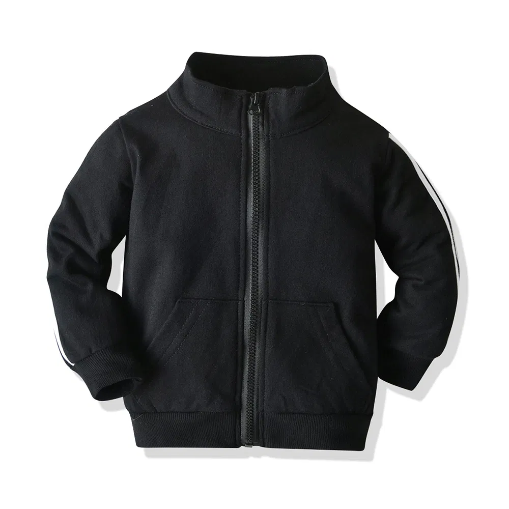 Ropa para niños Ropa infantil Suéter para niños Conjunto de dos piezas Ropa casual Ropa para bebés Conjunto con cremallera Sudaderas Pantalones de chándal Jogger Ropa para niños Logo personalizado