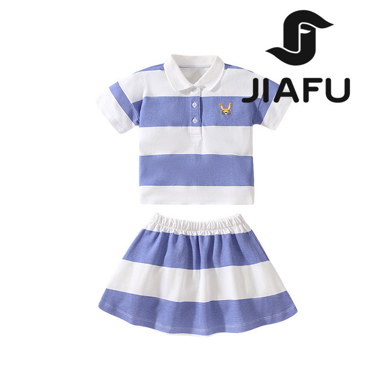 Conjunto personalizado de alta calidad para niños; traje deportivo para niñas, conjunto de juego para bebés - camiseta + vestido