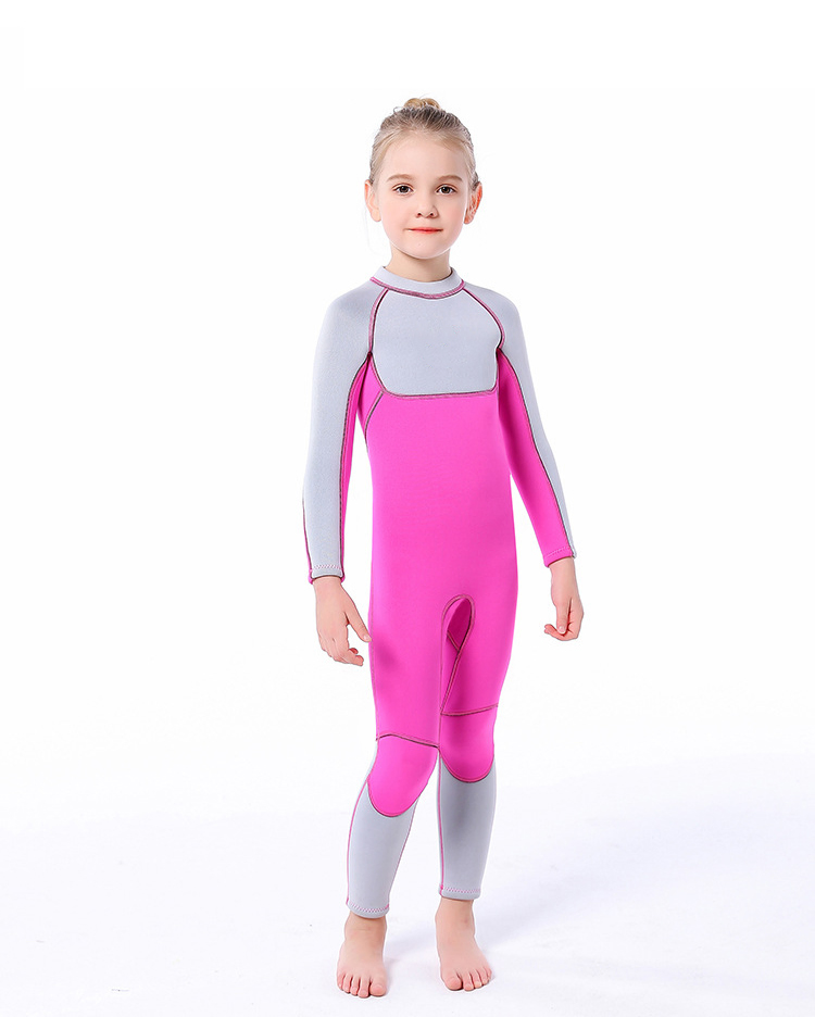 Nuevo Estilo Traje de Baño para Niños 2.5mm Neopreno Térmico de Una Pieza para Niñas