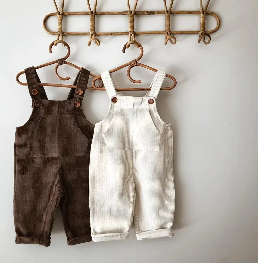 Pantalón de algodón mono ropa de calle Casual para niños