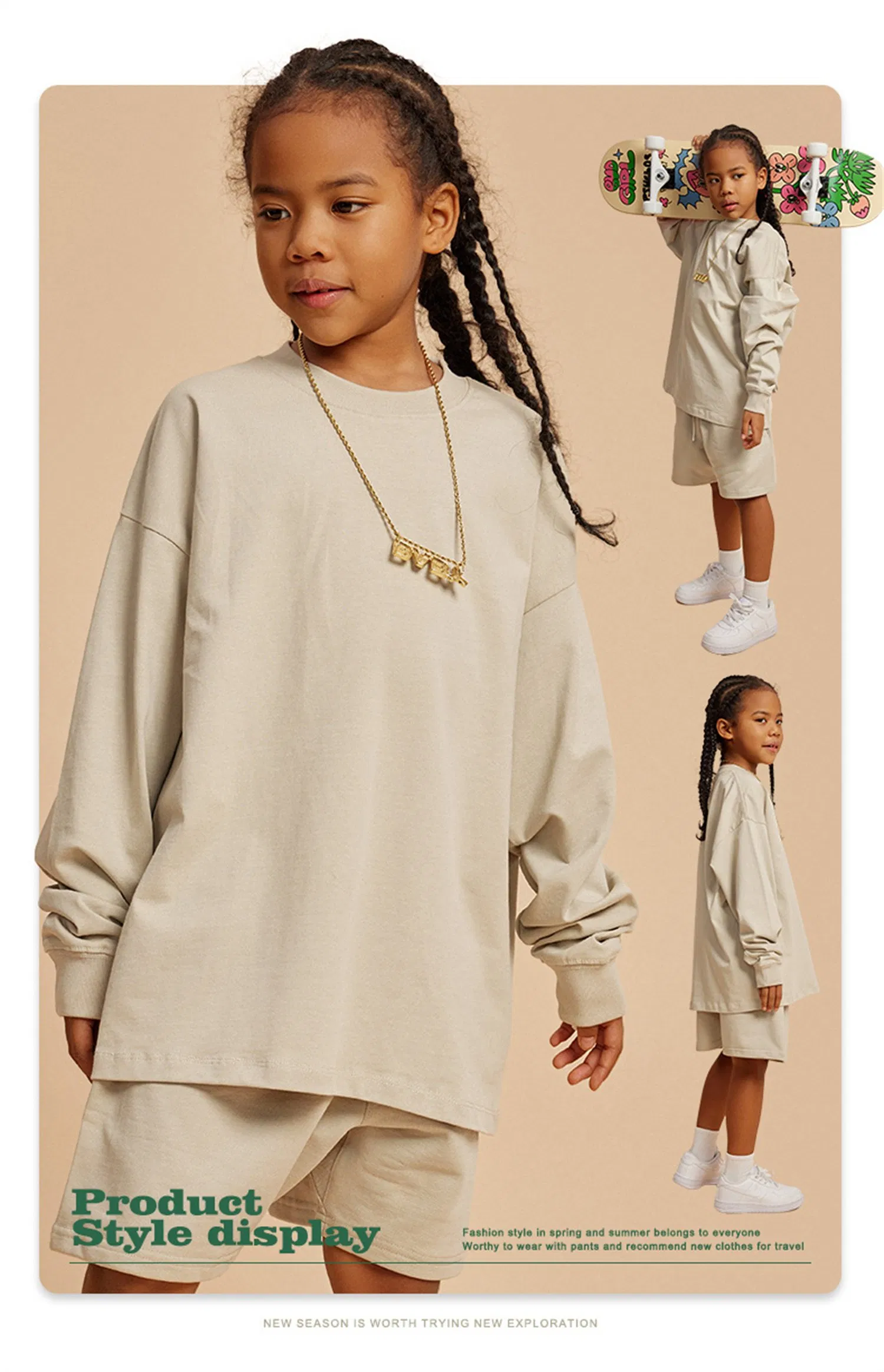Sudaderas premium para niños de algodón francés terry, hechas a medida, primavera y otoño