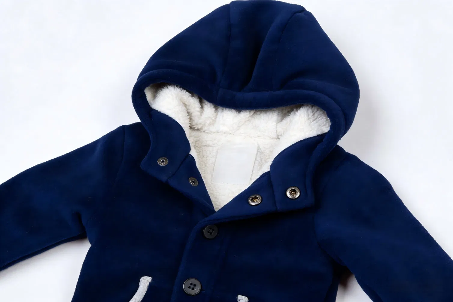 Chaquetas con capucha unisex para bebés y niños pequeños con 100% forro de algodón