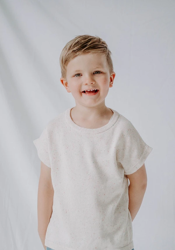 Camiseta de algodón orgánica ecológica para niños, sostenible, camiseta personalizada para niños