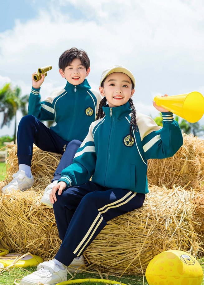 Uniforme escolar deportivo de alta calidad para niños, chándal de primavera y otoño para estudiantes
