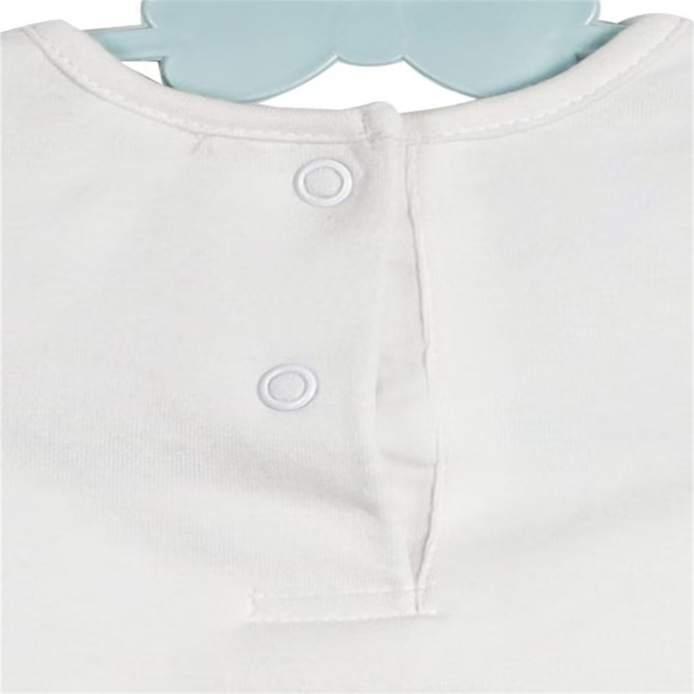 Bien Hecho Seguro Transpirable Blanco Suelto Ropa de Niño de Algodón